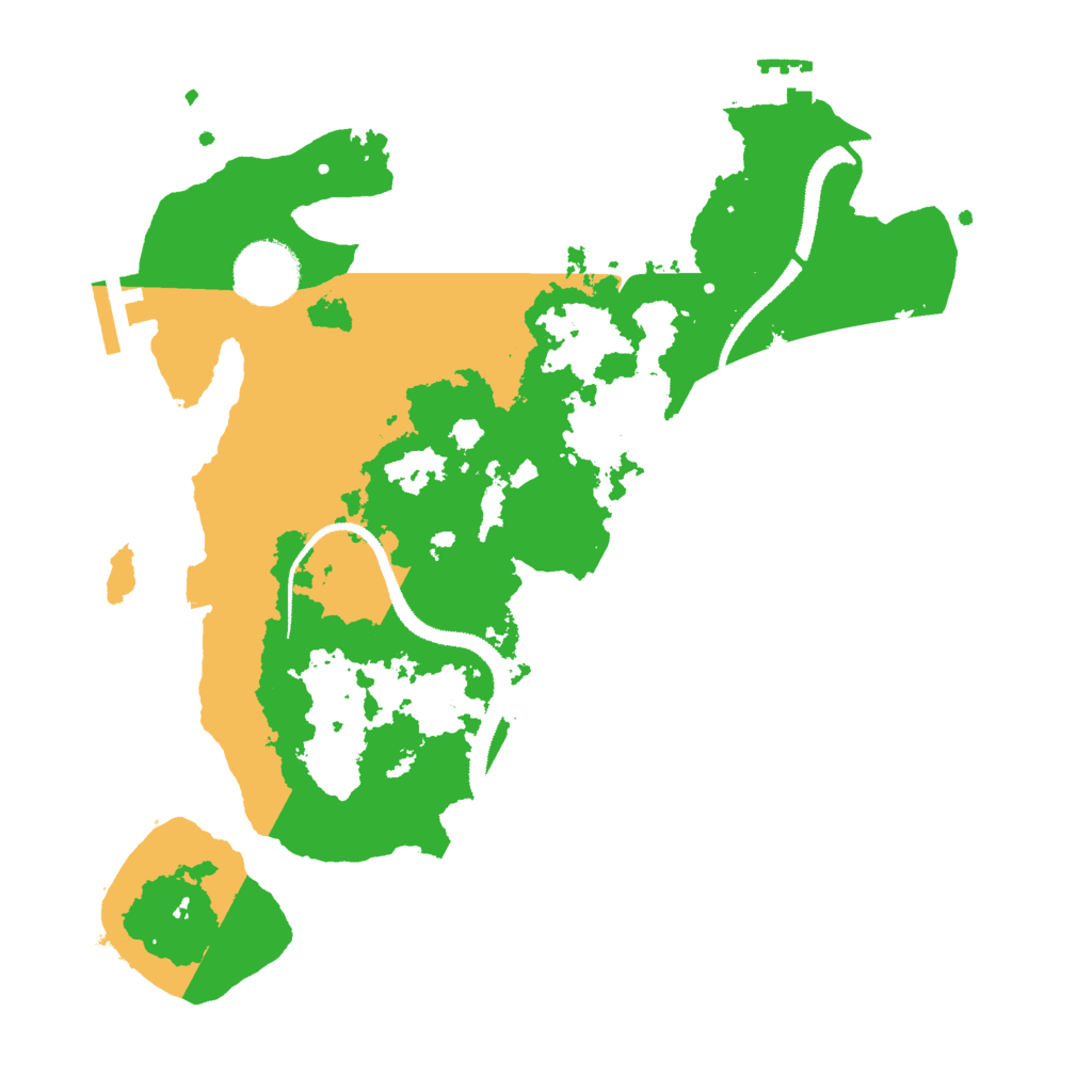 Biome Rust Map: Procedural Map, Size: 3000, Seed: 30884