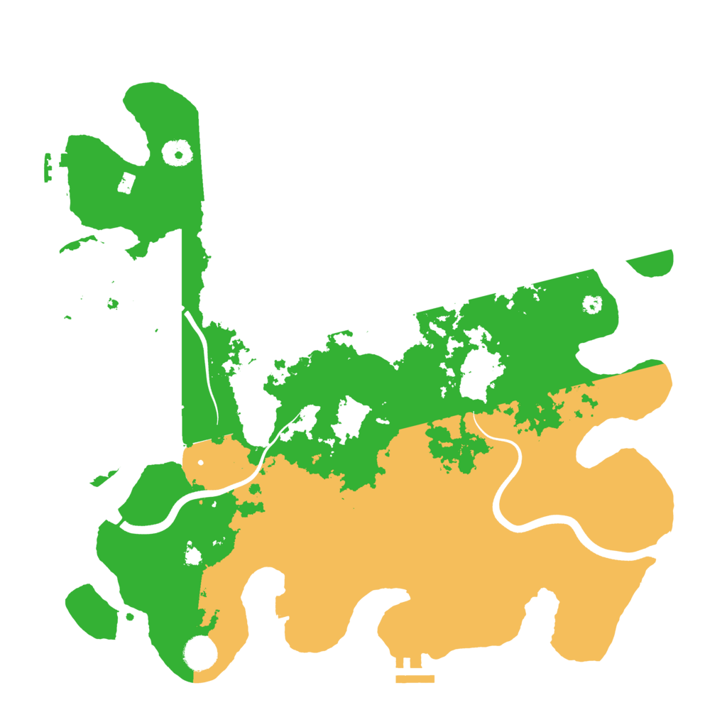 Biome Rust Map: Procedural Map, Size: 3799, Seed: 1