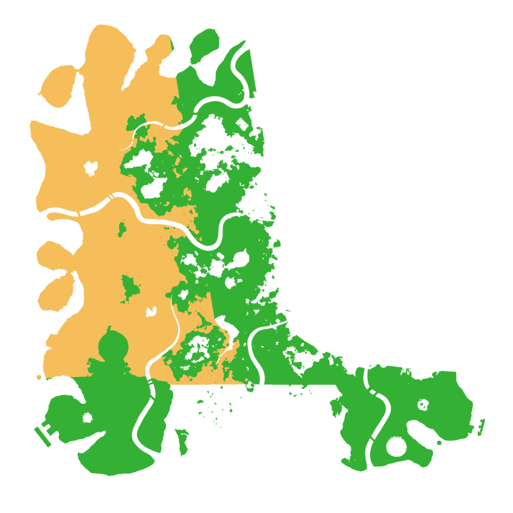 Biome Rust Map: Procedural Map, Size: 4500, Seed: 1610256355