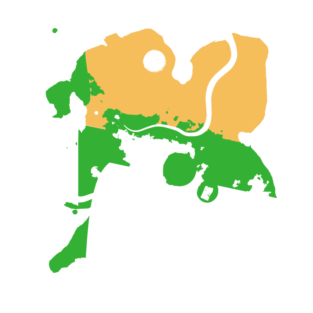 Biome Rust Map: Procedural Map, Size: 2500, Seed: 1991928157