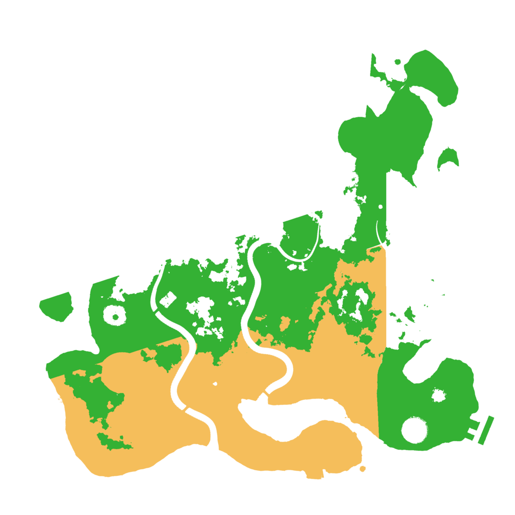 Biome Rust Map: Procedural Map, Size: 3500, Seed: 1401728344