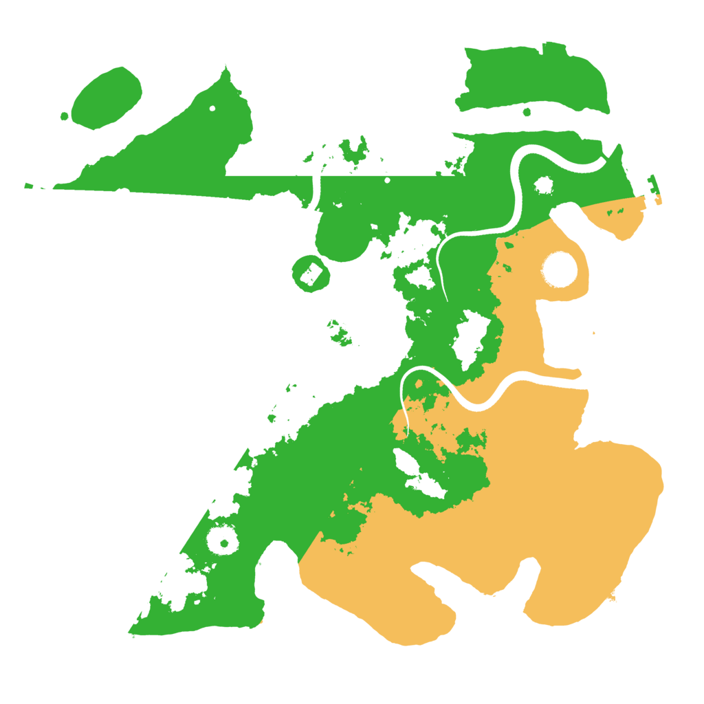 Biome Rust Map: Procedural Map, Size: 3500, Seed: 133476633