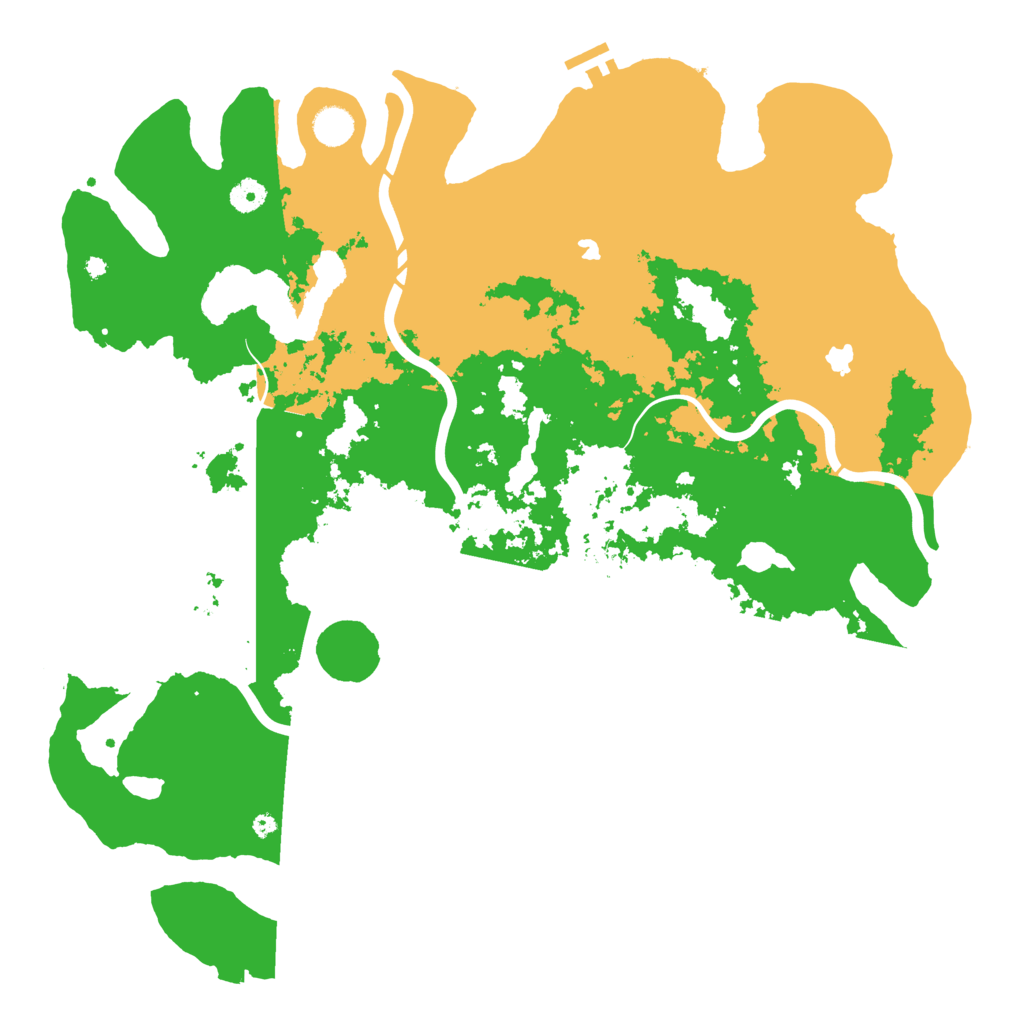 Biome Rust Map: Procedural Map, Size: 4500, Seed: 92914874