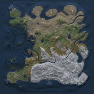 Thumbnail Rust Map: Procedural Map, Size: 4000, Seed: 31779, 15 Monuments