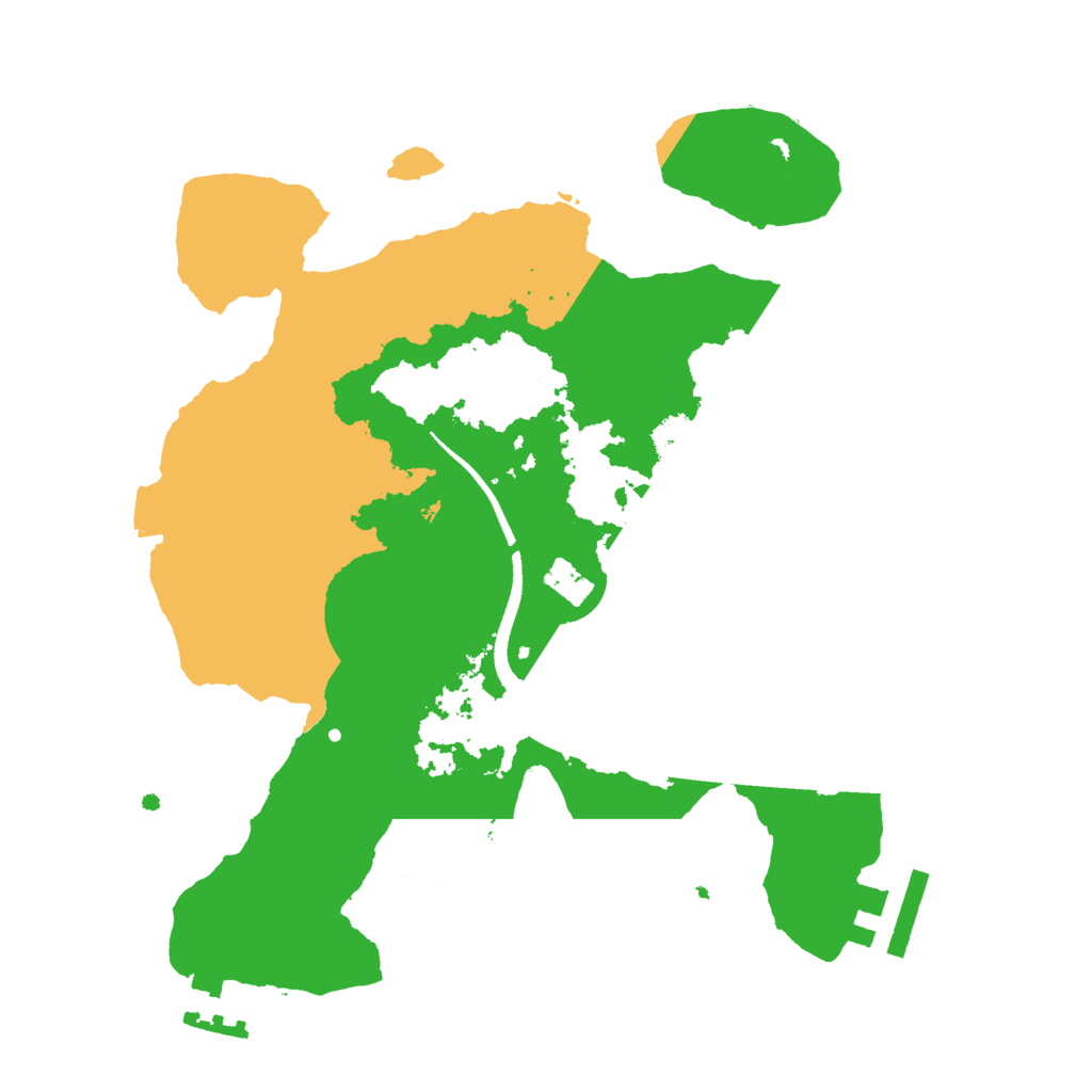 Biome Rust Map: Procedural Map, Size: 2500, Seed: 18722