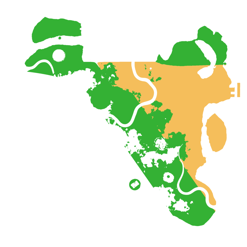 Biome Rust Map: Procedural Map, Size: 3500, Seed: 350005738