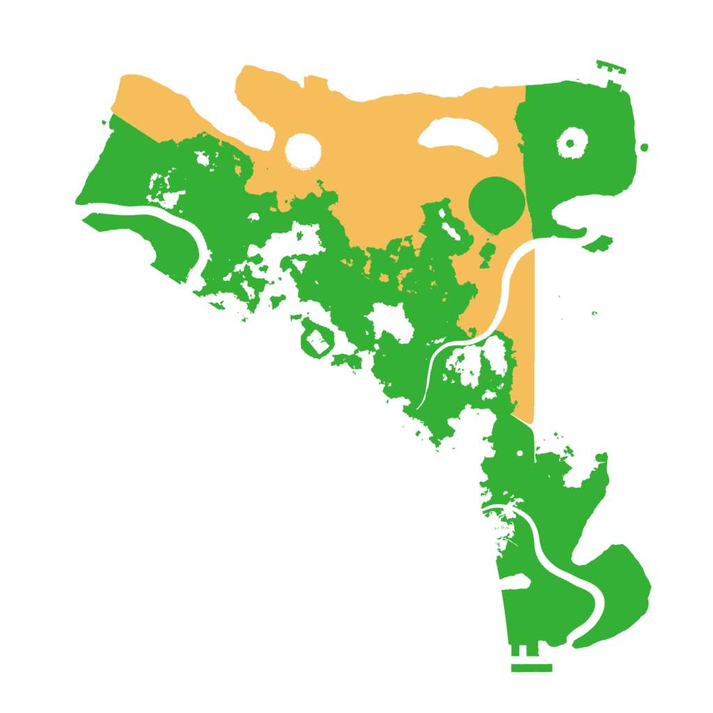 Biome Rust Map: Procedural Map, Size: 3500, Seed: 2058762636