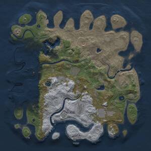 Thumbnail Rust Map: Procedural Map, Size: 4250, Seed: 507894927, 16 Monuments