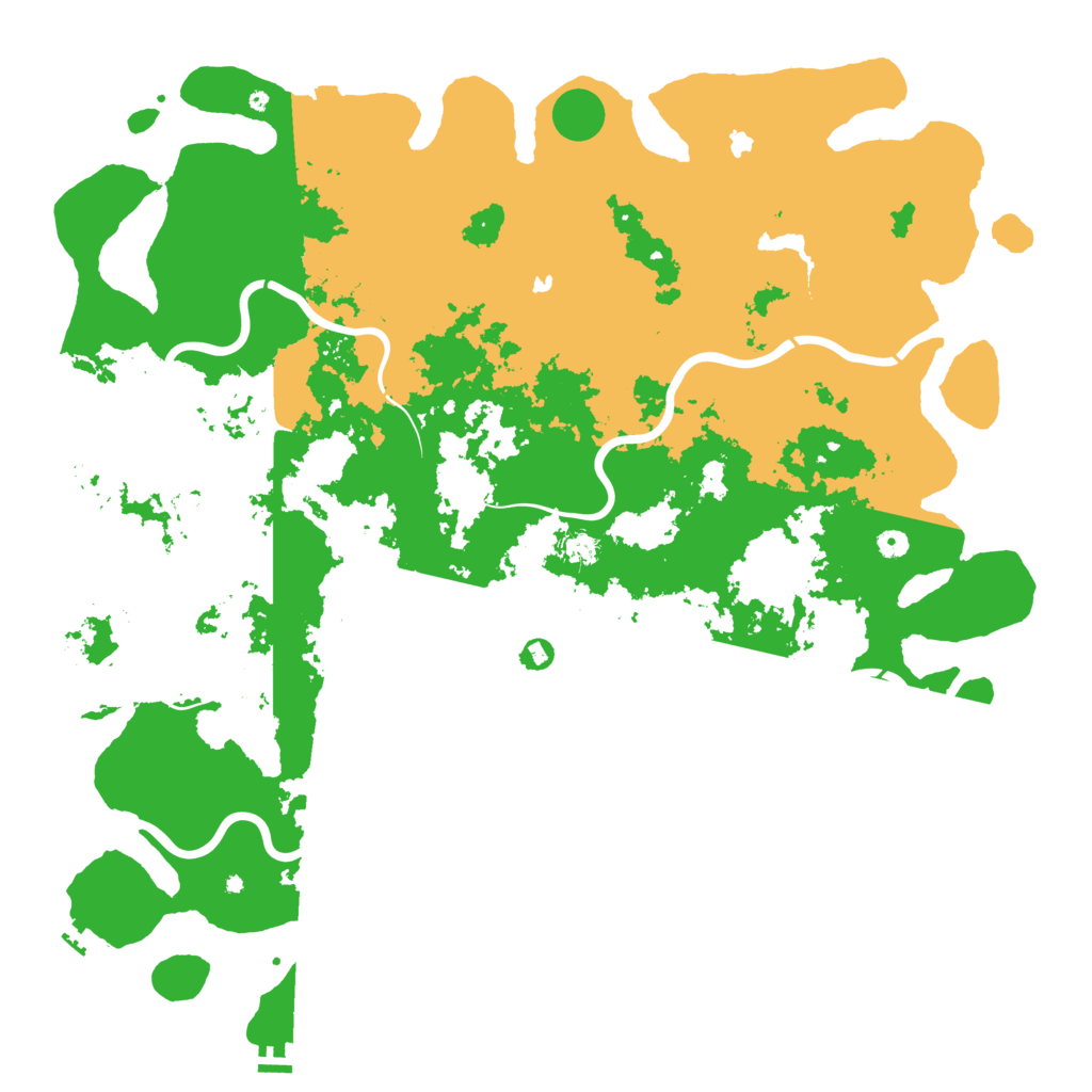 Biome Rust Map: Procedural Map, Size: 5500, Seed: 835432742