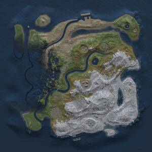 Thumbnail Rust Map: Procedural Map, Size: 3250, Seed: 1540705633, 13 Monuments