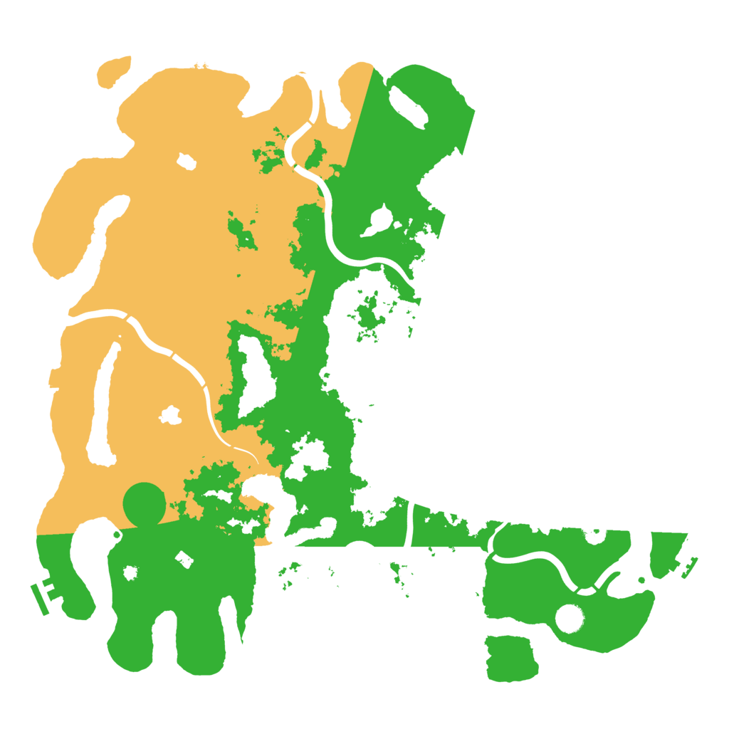 Biome Rust Map: Procedural Map, Size: 4500, Seed: 2147483640