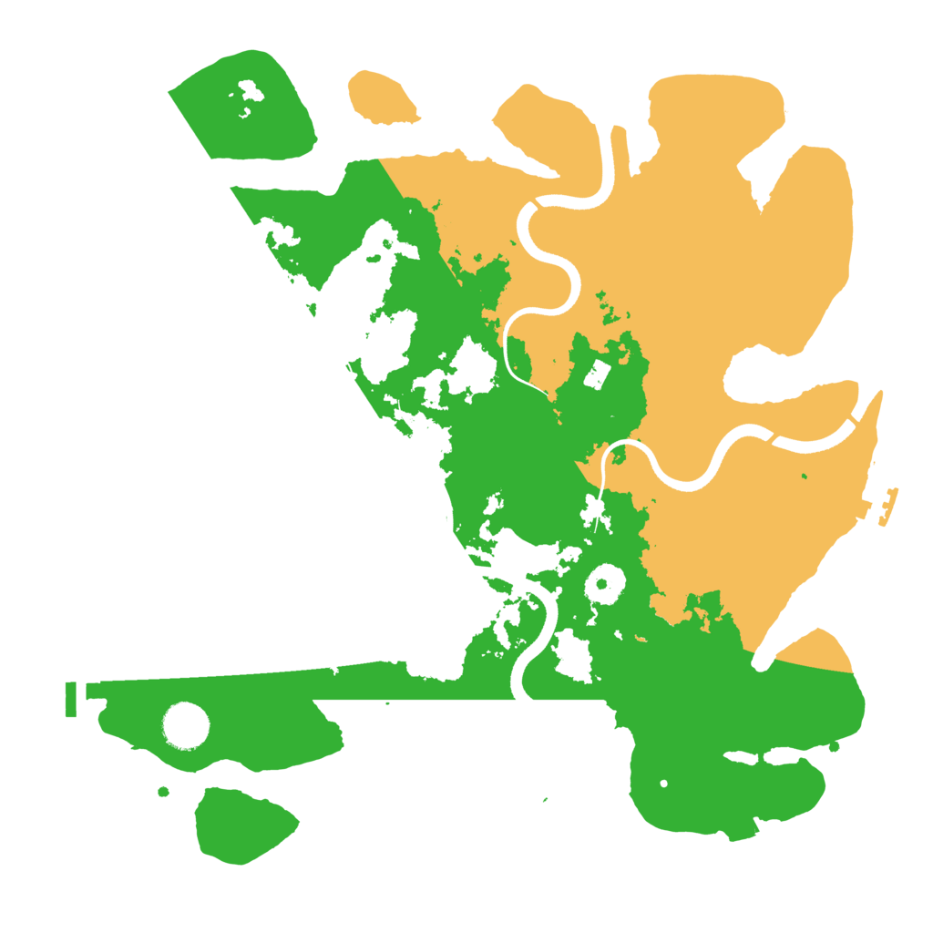 Biome Rust Map: Procedural Map, Size: 3500, Seed: 1051170864