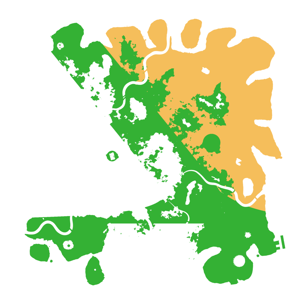 Biome Rust Map: Procedural Map, Size: 4500, Seed: 968551226