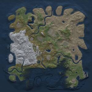 Thumbnail Rust Map: Procedural Map, Size: 4500, Seed: 968551226, 16 Monuments