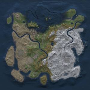Thumbnail Rust Map: Procedural Map, Size: 3750, Seed: 1422932981, 16 Monuments
