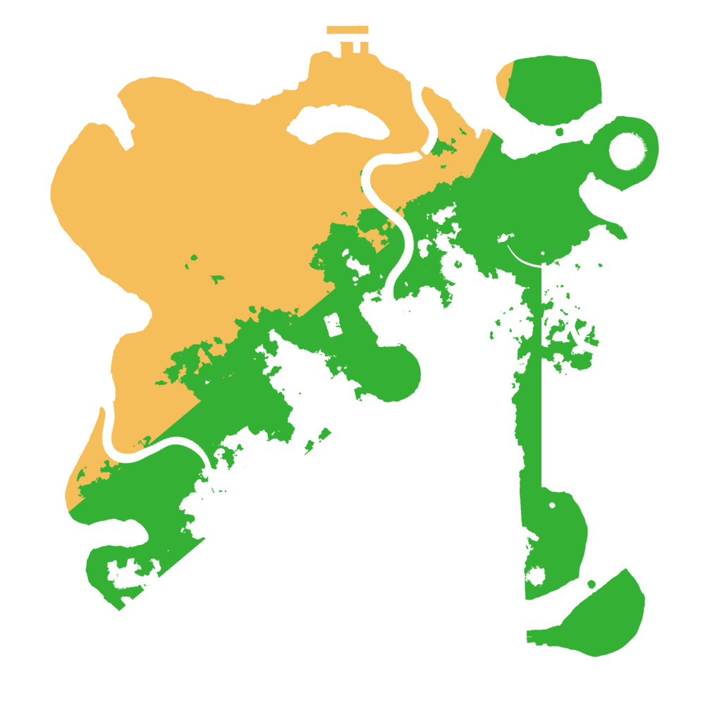Biome Rust Map: Procedural Map, Size: 3500, Seed: 158729838