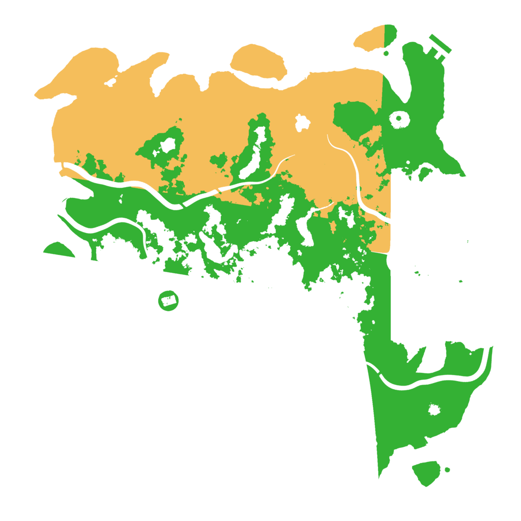 Biome Rust Map: Procedural Map, Size: 4096, Seed: 1357147913