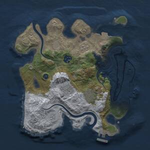 Thumbnail Rust Map: Procedural Map, Size: 2800, Seed: 1450542029, 10 Monuments