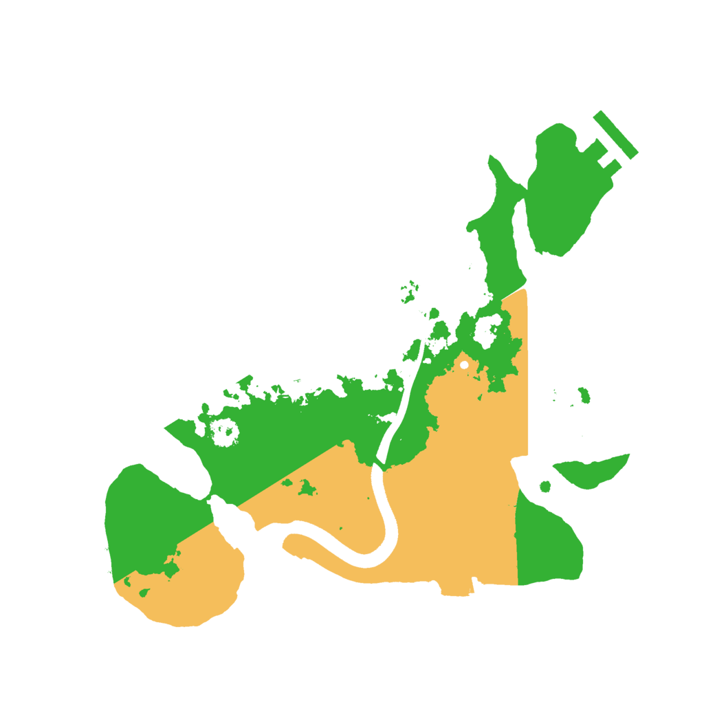 Biome Rust Map: Procedural Map, Size: 2500, Seed: 541399821