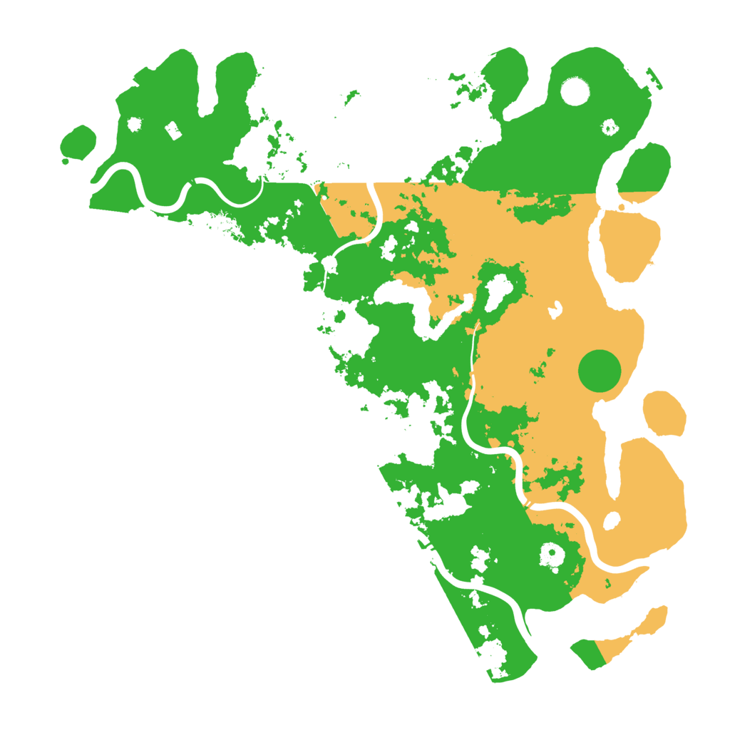 Biome Rust Map: Procedural Map, Size: 4500, Seed: 511440173