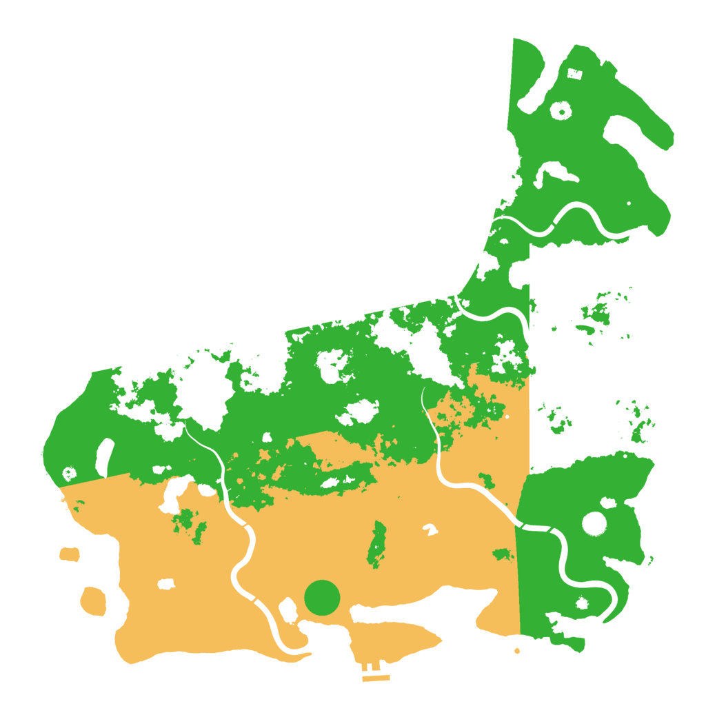 Biome Rust Map: Procedural Map, Size: 5200, Seed: 722546838