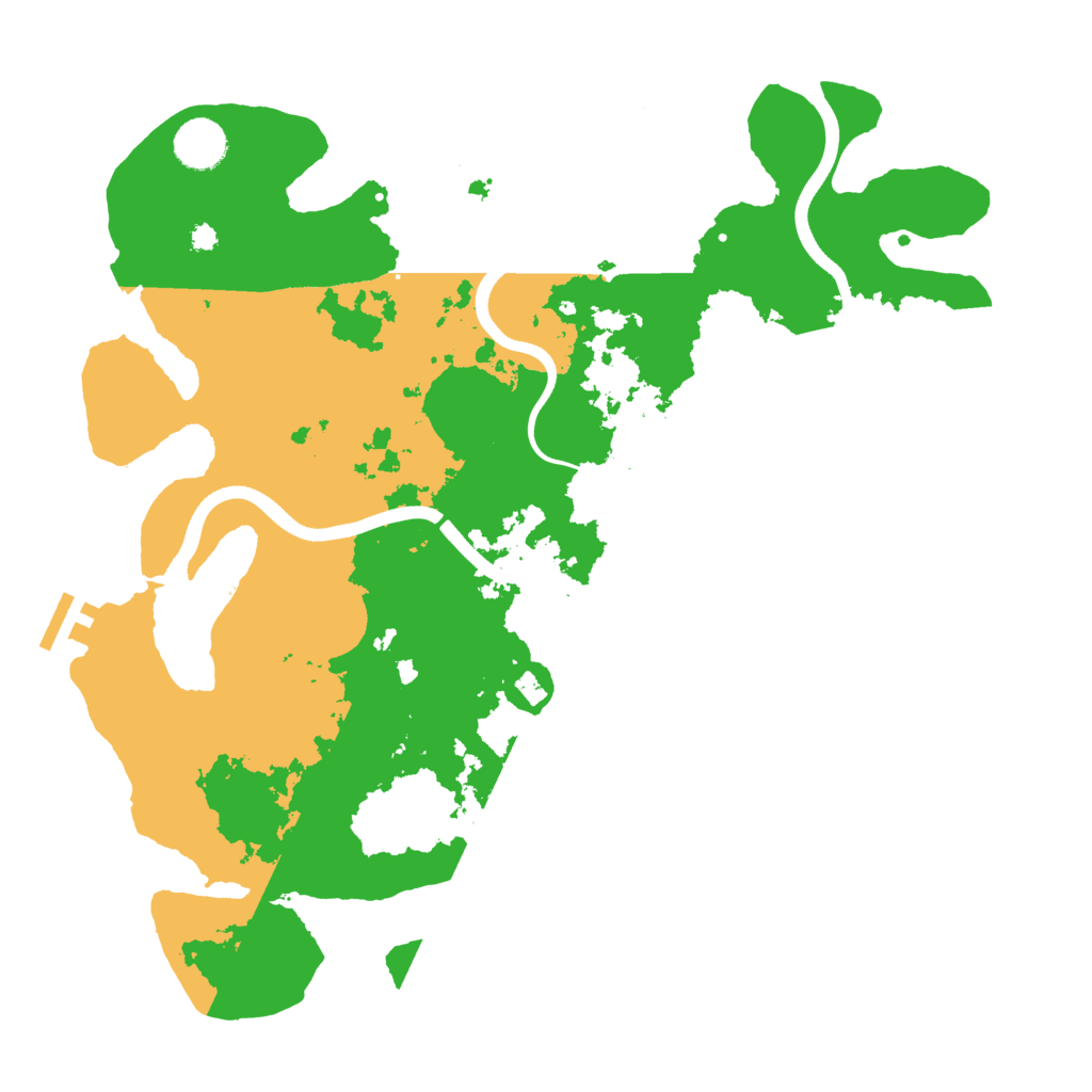 Biome Rust Map: Procedural Map, Size: 3700, Seed: 841988