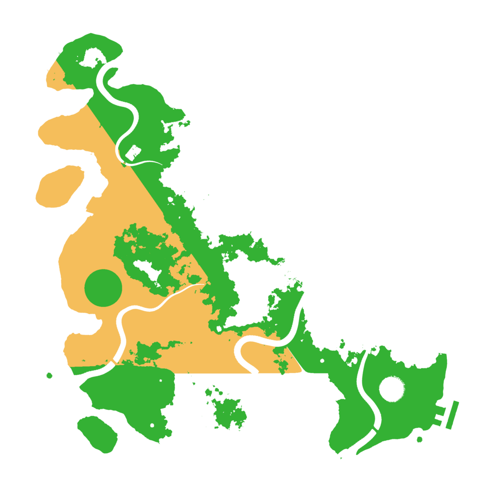Biome Rust Map: Procedural Map, Size: 3500, Seed: 517258016
