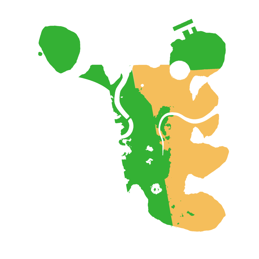 Biome Rust Map: Procedural Map, Size: 2500, Seed: 731241126