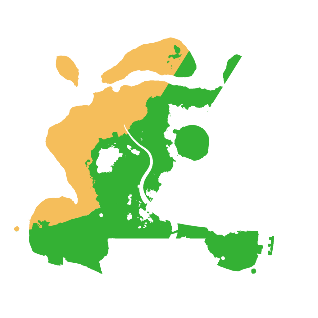 Biome Rust Map: Procedural Map, Size: 2500, Seed: 2084081834