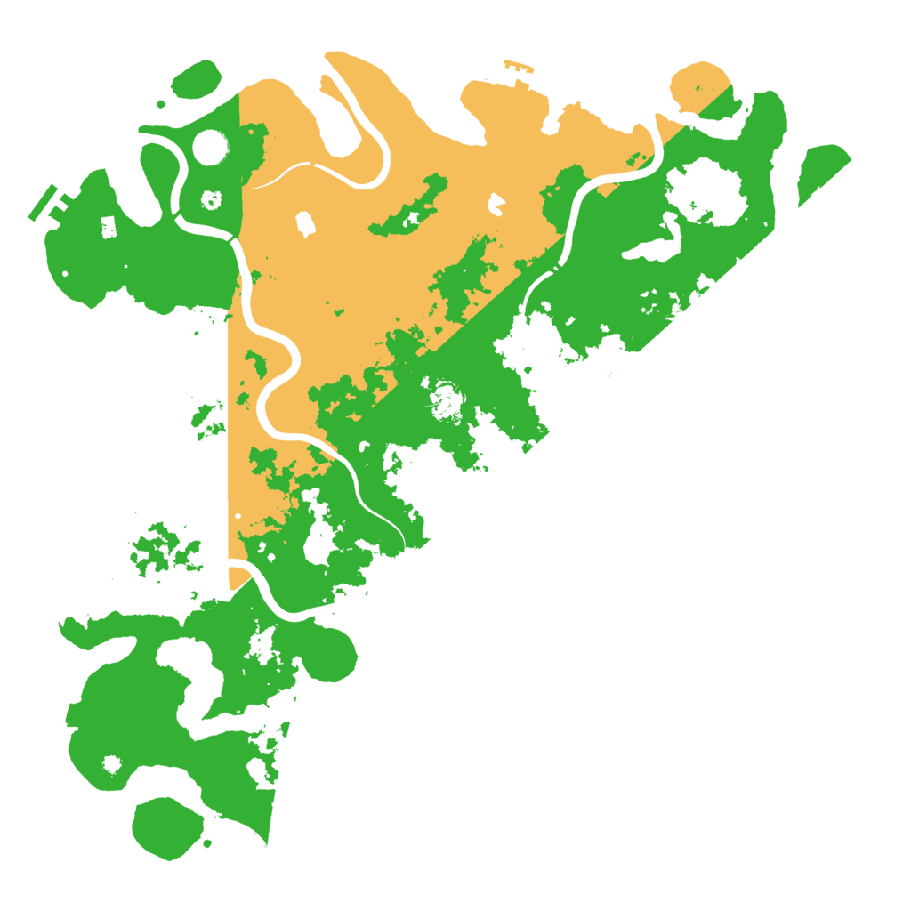 Biome Rust Map: Procedural Map, Size: 4500, Seed: 720645251