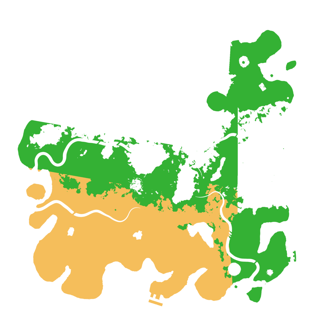 Biome Rust Map: Procedural Map, Size: 4500, Seed: 987605125