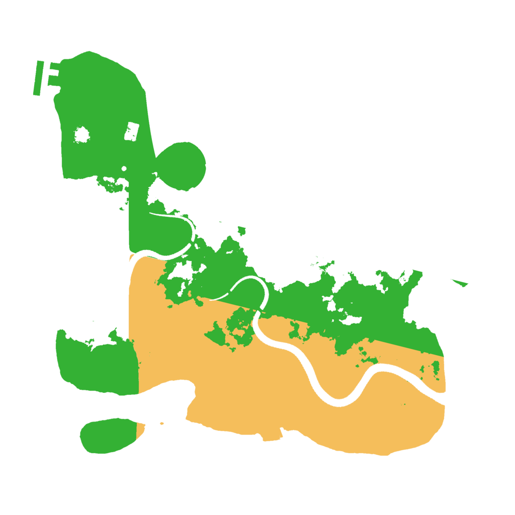Biome Rust Map: Procedural Map, Size: 3000, Seed: 579269638