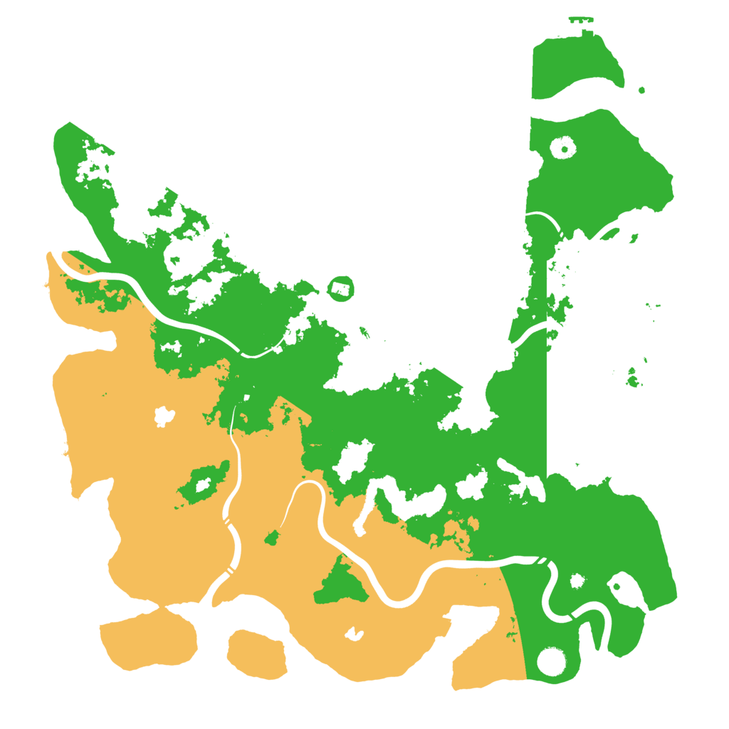 Biome Rust Map: Procedural Map, Size: 4500, Seed: 1878017129
