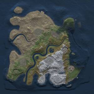 Thumbnail Rust Map: Procedural Map, Size: 3000, Seed: 176885971, 13 Monuments