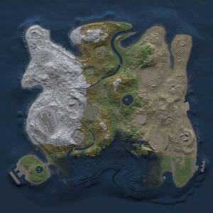 Thumbnail Rust Map: Procedural Map, Size: 3000, Seed: 267475, 12 Monuments
