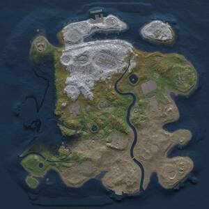 Thumbnail Rust Map: Procedural Map, Size: 3500, Seed: 474721536, 15 Monuments