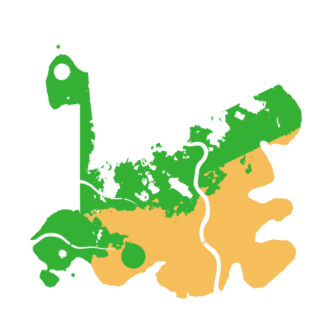 Biome Rust Map: Procedural Map, Size: 3500, Seed: 474721536