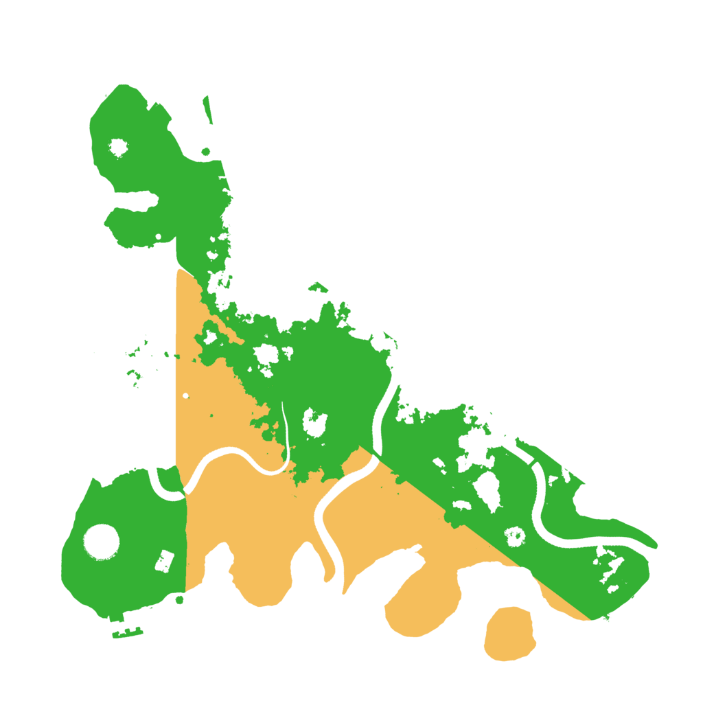 Biome Rust Map: Procedural Map, Size: 3500, Seed: 55452