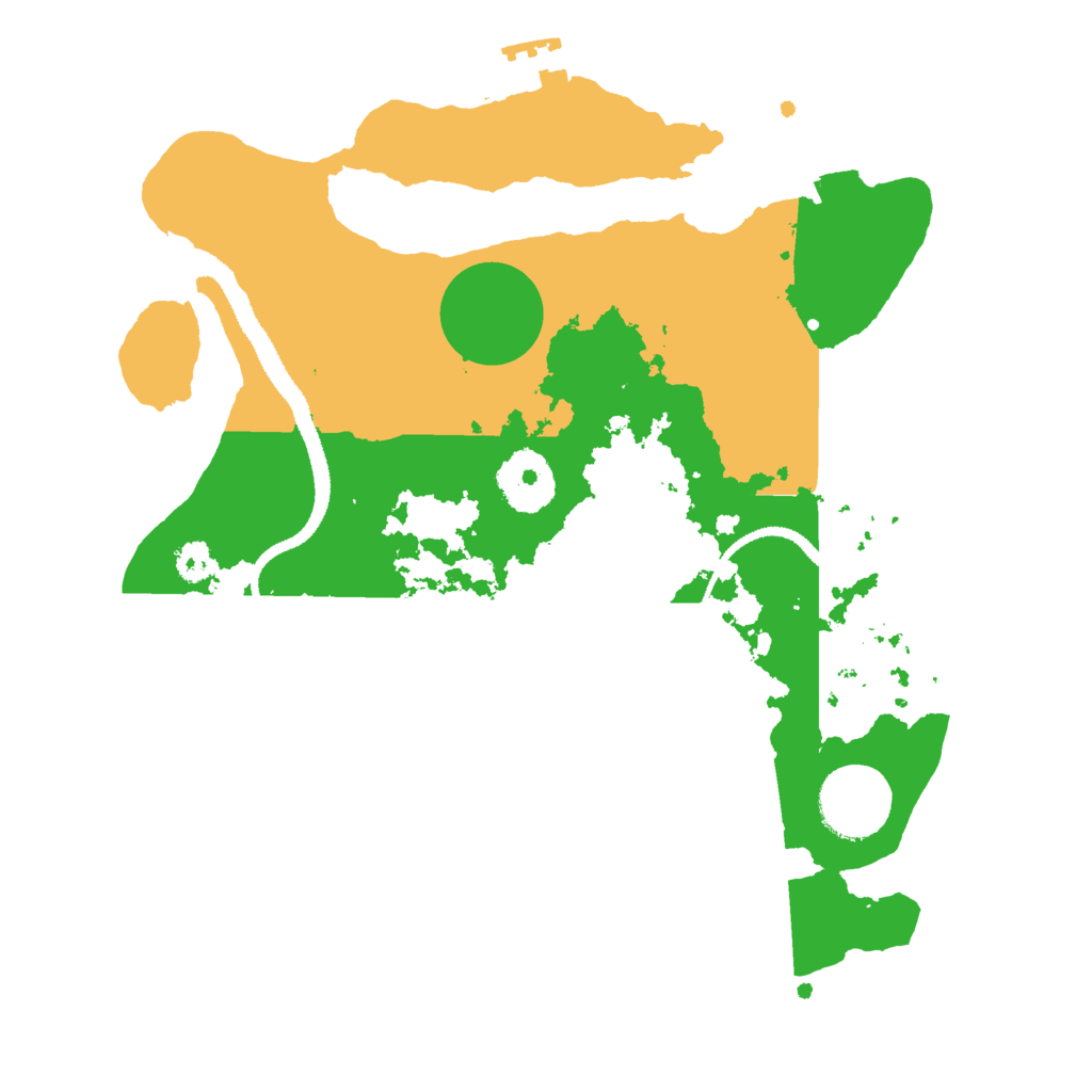 Biome Rust Map: Procedural Map, Size: 2800, Seed: 2119615709