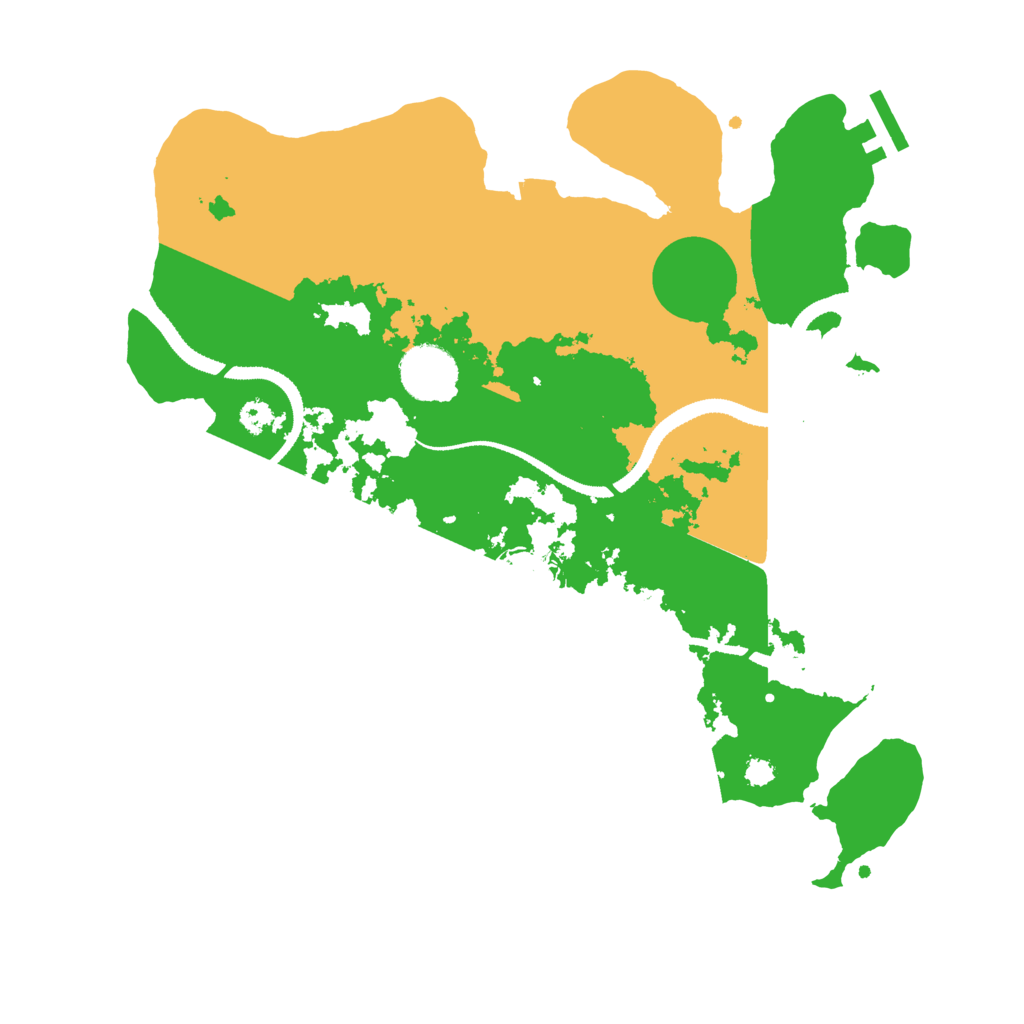 Biome Rust Map: Procedural Map, Size: 3250, Seed: 677442499