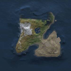 Thumbnail Rust Map: Procedural Map, Size: 1750, Seed: 1204953731, 4 Monuments