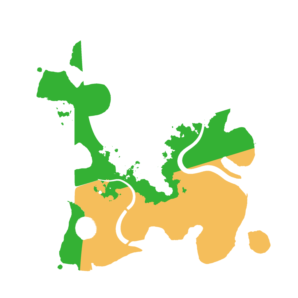 Biome Rust Map: Procedural Map, Size: 2500, Seed: 925286231