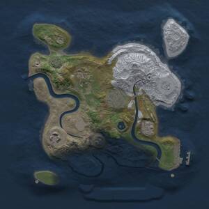 Thumbnail Rust Map: Procedural Map, Size: 2500, Seed: 329533156, 8 Monuments