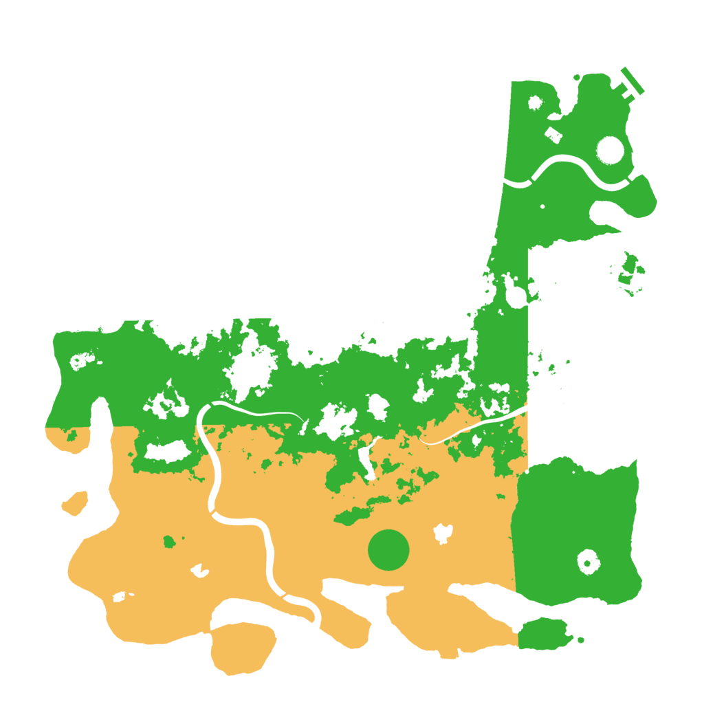 Biome Rust Map: Procedural Map, Size: 4500, Seed: 2101619446