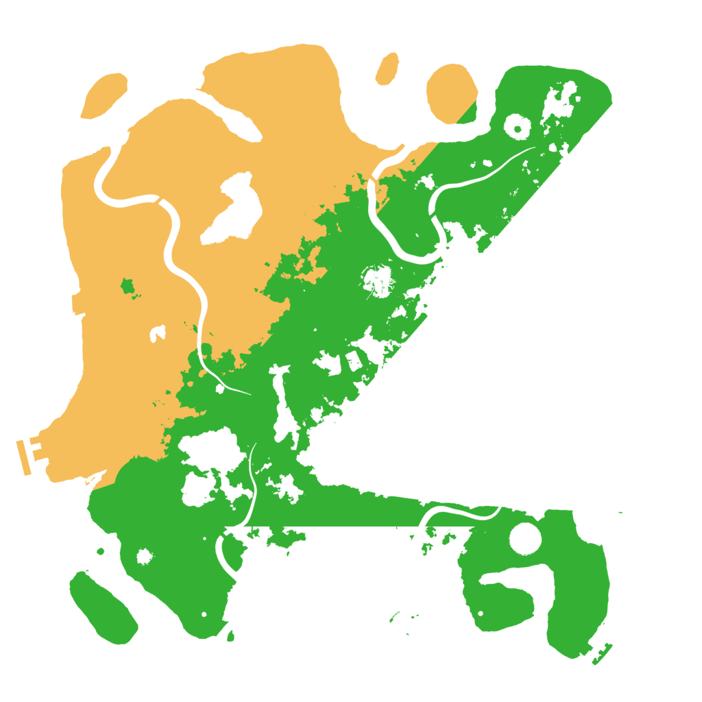 Biome Rust Map: Procedural Map, Size: 4000, Seed: 122325