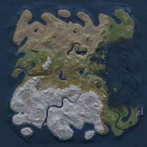 Thumbnail Rust Map: Procedural Map, Size: 4500, Seed: 1353273667, 16 Monuments