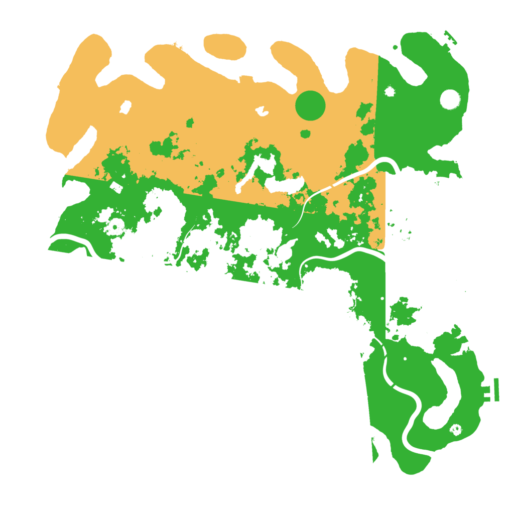 Biome Rust Map: Procedural Map, Size: 4500, Seed: 1353273667