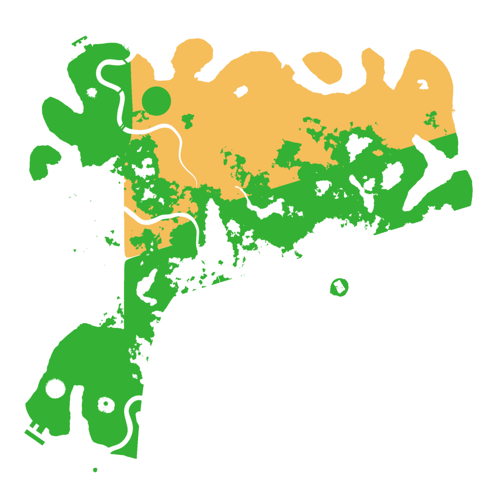 Biome Rust Map: Procedural Map, Size: 4500, Seed: 258142493