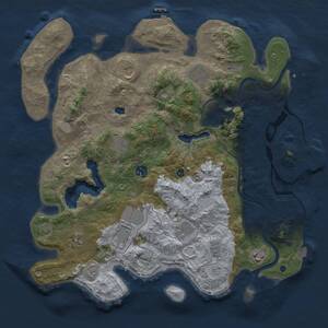 Thumbnail Rust Map: Procedural Map, Size: 4000, Seed: 50420, 15 Monuments