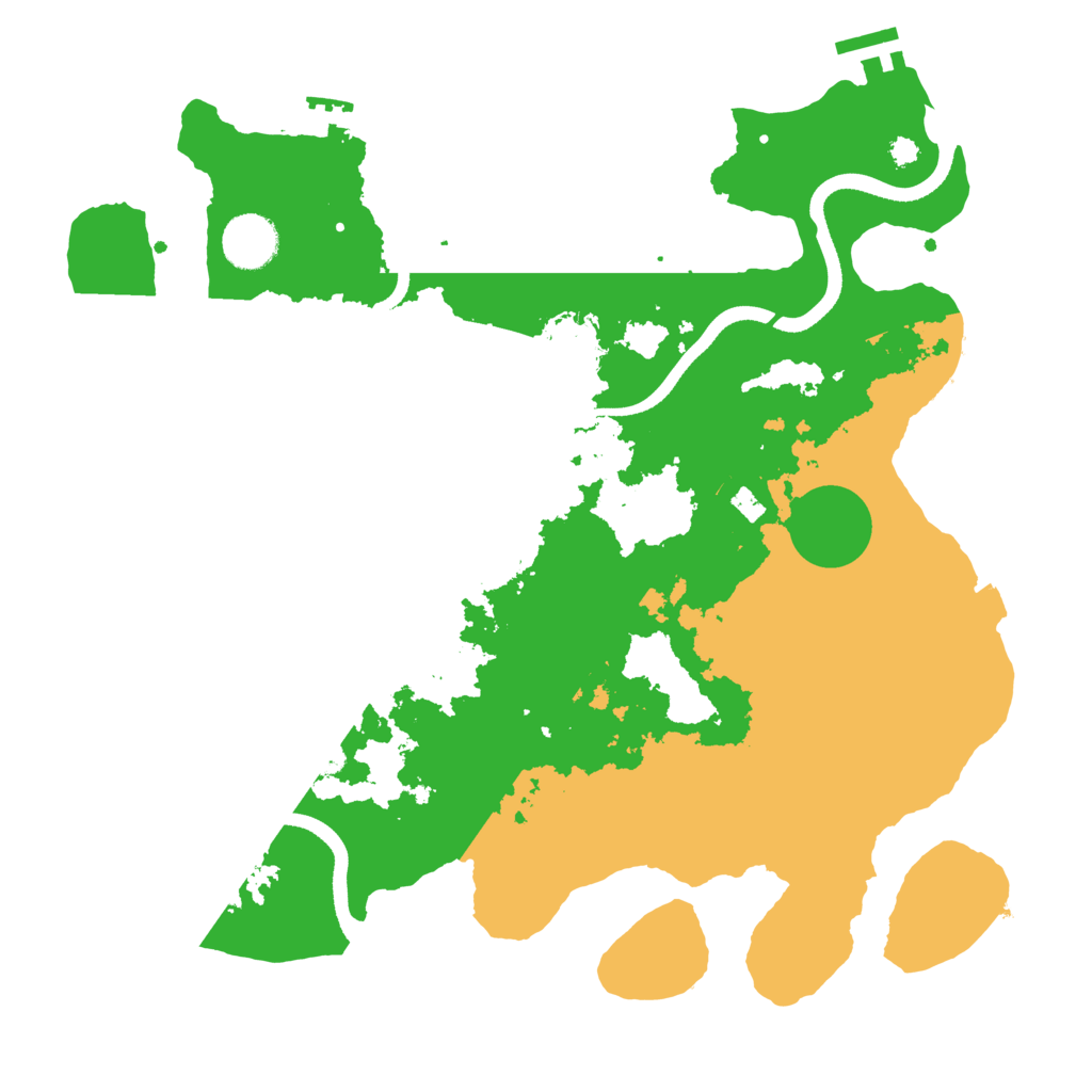 Biome Rust Map: Procedural Map, Size: 3500, Seed: 31487520